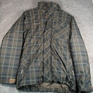 Columbia Interchange Omni-Tech Men's Medium Plaid Ski Jacket 3-in-1 Coat